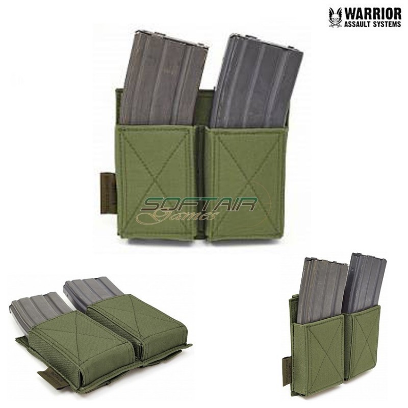 Tasca Caricatori Emp Doppia Elastica Olive Drab Warrior Assault Systems (w-eo-demp-od)