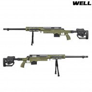 Msr Assault Type Sniper Rifle Bolt Action Green Well (mb4411v)