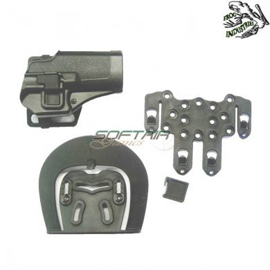 Full Set Cqc Glock Holster Black Frog Industries (fi-hgl-b)