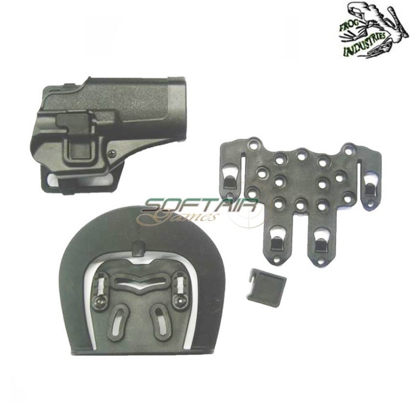 Full Set Fondina Rigida Cqc Glock Black Frog Industries (fi-hgl-b)