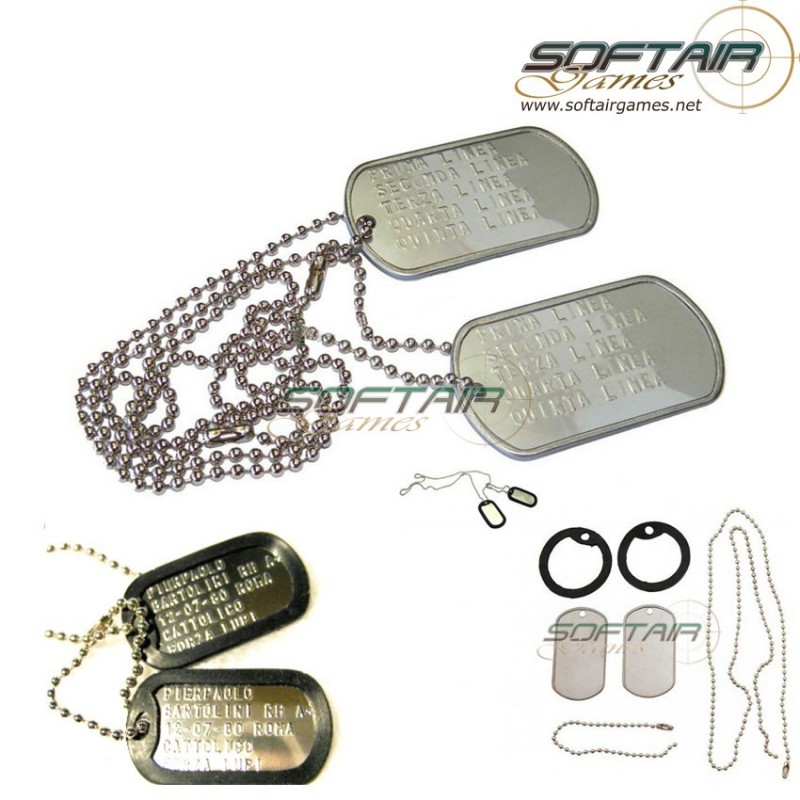  Couple Plates Dog Tags Personalized Metal (dog-tags)