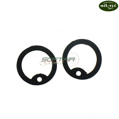 Set 2 Pezzi Silenziatori Black Per Piastrine Mil-tec (16315002)