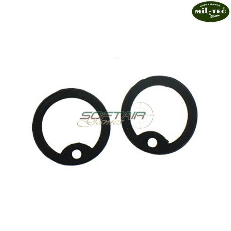 Set 2 Pieces Black Dog Tag Silencer Mil-tec (16315002)