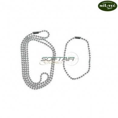 Collana 2 Pezzi Per Piastrine Dog Tag Mil-tec (mil-col2)