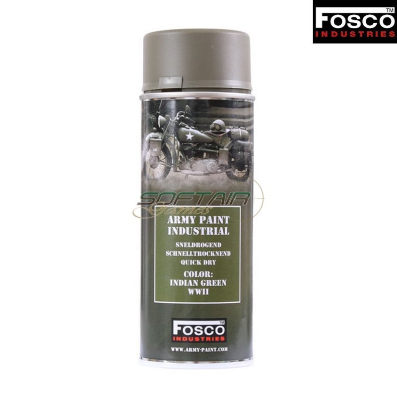 Spray Army Paint Indian Green Wwii Fosco Industries (fo-469312-ig)