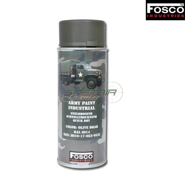 Spray Army Paint Olive Drab Fosco Industries (fo469312od)