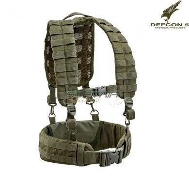 Cinturone Con Spallacci Sistema Molle Olive Drab Defcon 5 (d5-2029-od)
