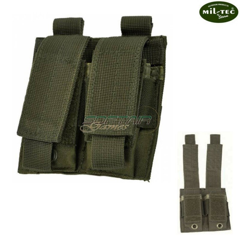 Porta Caricatore Pistola Doppio Olive Drab Mil-tec (13495501)