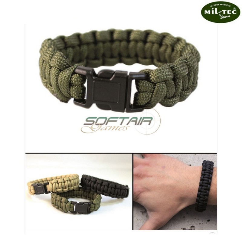 Paracord Bracelet Green Mil-tec (16370201)