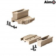 Bobro Style Qd Mount For T1/t2 Dark Earth Aim-o (ao1771-de)