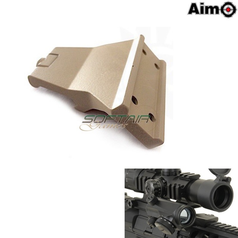 Kac Style 45° Offset Mount For T1/t2 Dark Earth Aim-o (ao1766-de)