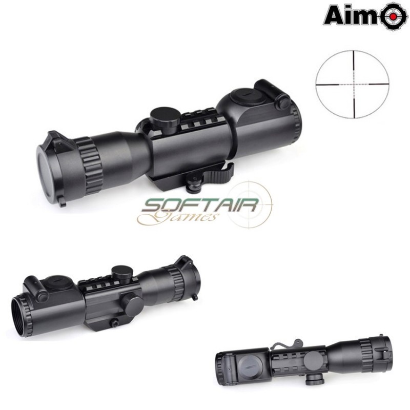 Scope 4x32 Red/green Qd Mount Aim-o (ao5351-bk)