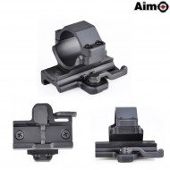 Qd Mount 30mm Dot Sight Black Aim-o (ao7002-bk)