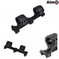 Ge Long Version Scope Ring Mount Black Aim-o (ao9011-bk)
