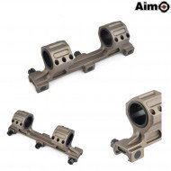 Ge Long Version Scope Ring Mount Dark Earth Aim-o (ao9011-de)