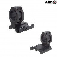 Tactical 25mm/30mm Qd Mount Black Aim-o (ao9019-bk)