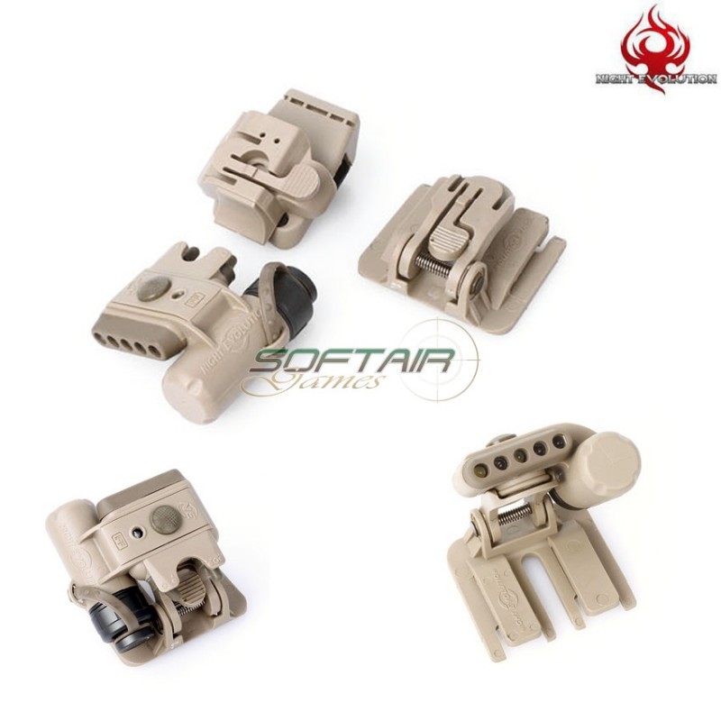 Helmet Light Set Gen 3 Dark Earth Night Evolution (ne05003-de-red)