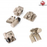 Helmet Light Set Gen 3 Dark Earth Night Evolution (ne05003-de-red)
