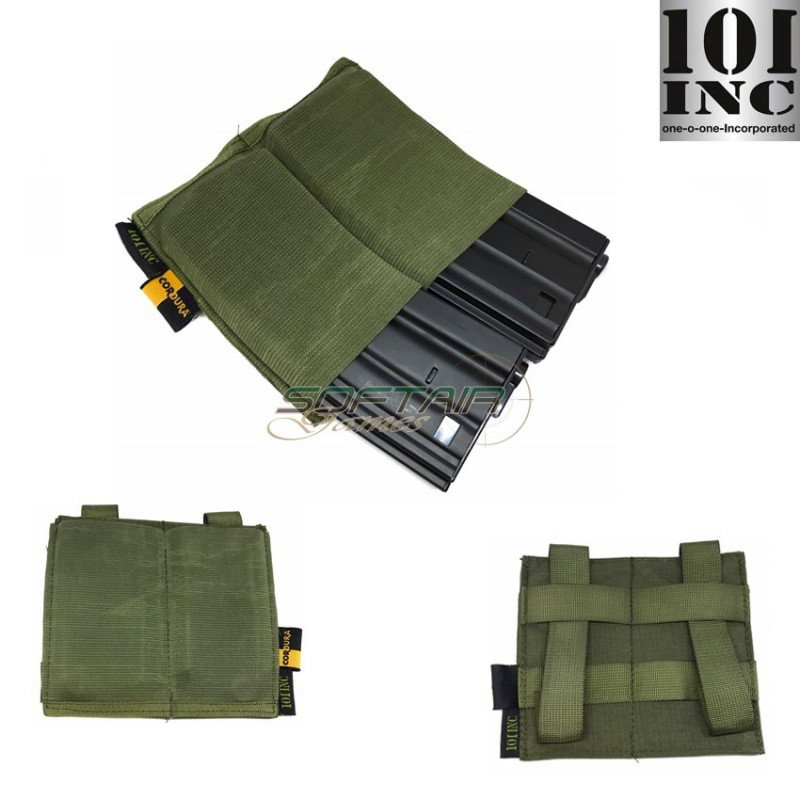 Tasca Caricatori Doppia Elastica Green 101 Inc (359951-gr)