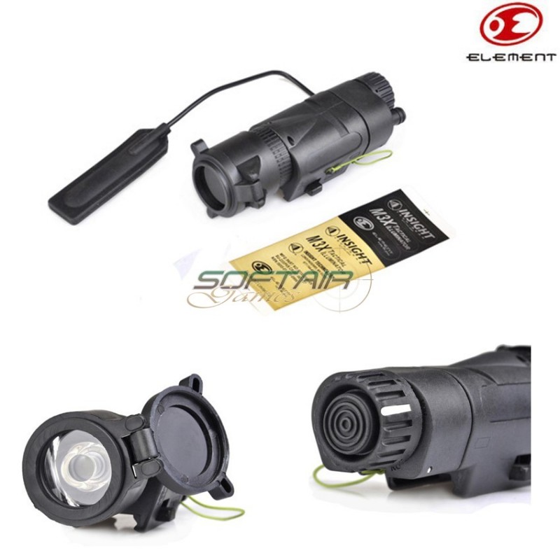 Torcia M3x Tactical Illuminator Long Type Black Element (ex175-bk)