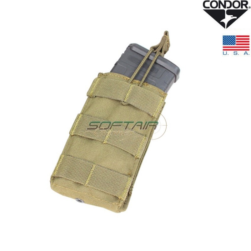 Single Magazines Pouch M4 Open Top Coyote Tan Condor® (ma18-kh)