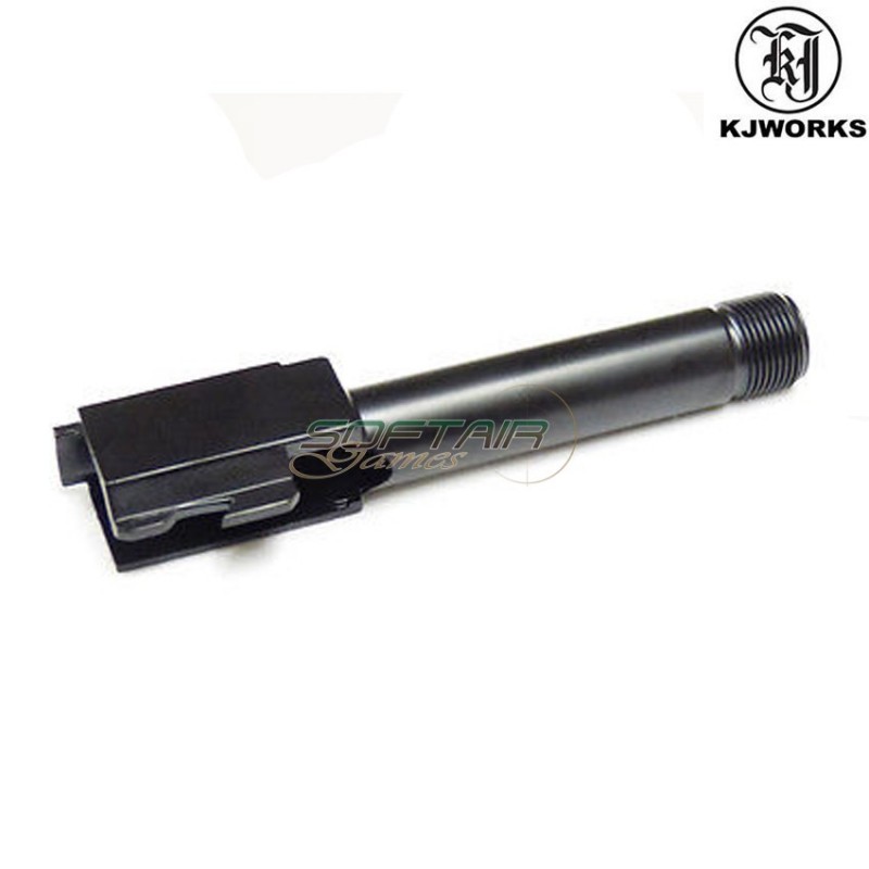Metal Outer Barrel G27 Threaded Black Kjworks (kjw-001078)
