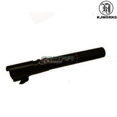 Metal Outer Barrel M1911 Black Kjworks (kjw-outer-1911)