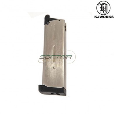 Caricatore Gas Per Pistola Hi-capa Kp07 Silver Kjworks (kjw-001061)