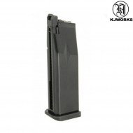 Gas Magazine For Pistol Kp08 Black Kjworks (kjw-mag-gas-kp8)