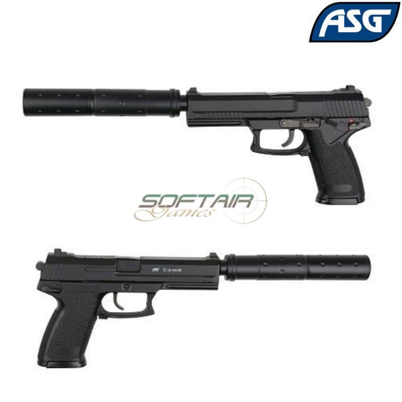 Gas Mk23 Special Operation Black Pistol Asg (asg-14763)