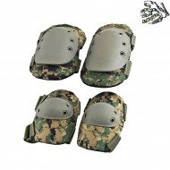 Set Knee/elbow Pad Marpat Frog Industries (fi-g1-marpat)