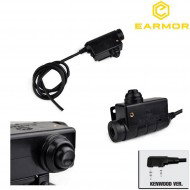 Tactical Black Ptt For Kenwood Version Earmor (ea-m51-ken)