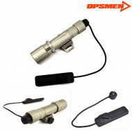 Fast 501r Tactical Flashlight Per Rail 1000 Lumens Dark Earth Opsmen (ops-fast501r-de)
