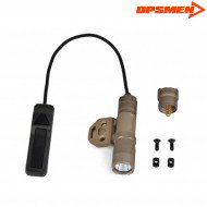 Fast 301k Tactical Flashlight For Keymod 800 Lumens Black Opsmen (ops-fast301k-de)
