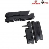 Set Tactical Advanced Butt/cheek Pad For Spring Rifle Striker Black Ares Amoeba (ar-aspad01b)