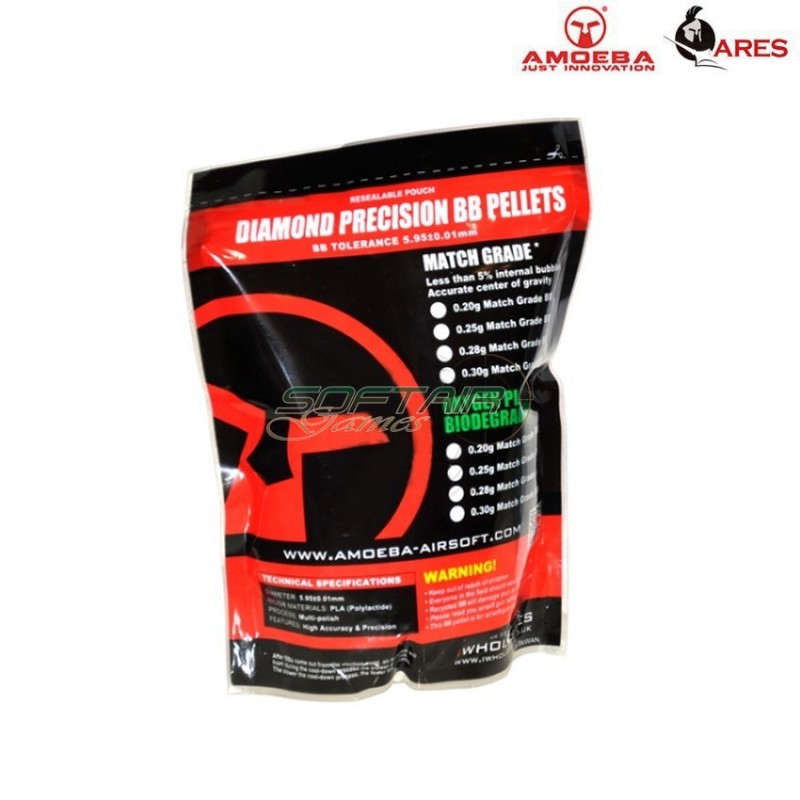 Diamond Bb Bag Bio 0.20gr White Ares Amoeba (ar-bio-020-wh)