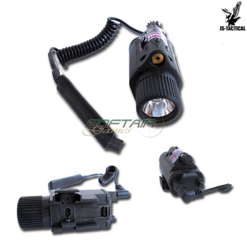 Flashlight Led 170lm + Laser Rosso Jstactical (tl36)