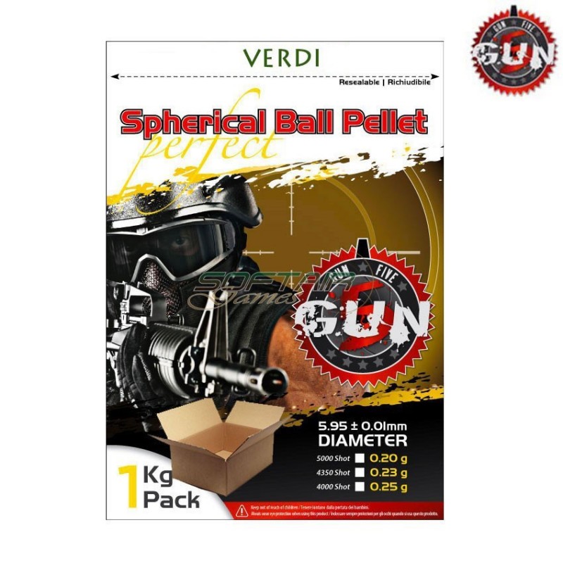 Green Bb Box Perfect Spherical 0.20gr Gun Five (gfc020g)