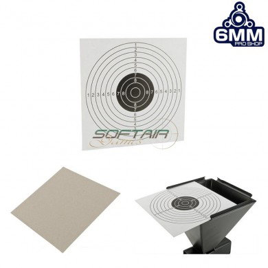 Set 10 Bersagli White In Cartone Per Bersaglio Trap 6mm Pro Shop (target-16928)