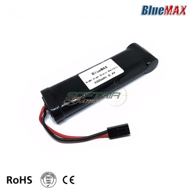 Batteria Nimh Connettore Mini Tamiya 8.4v X 3300mah Large Type Bluemax-power® (bmp-8.4x3300-large)