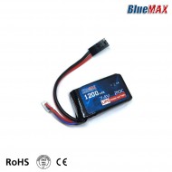 Batteria Lipo Connettore Mini Tamiya 7.4v X 1200mah 20c Peq Micro Type Bluemax-power® (bmp-7.4x1200-peq-m)