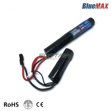 Li-ion Battery Mini Tamiya Connector 11.1v X 2000mah 15c Cqb Type Bluemax-power® (bmp-11.1x2000-cqb)