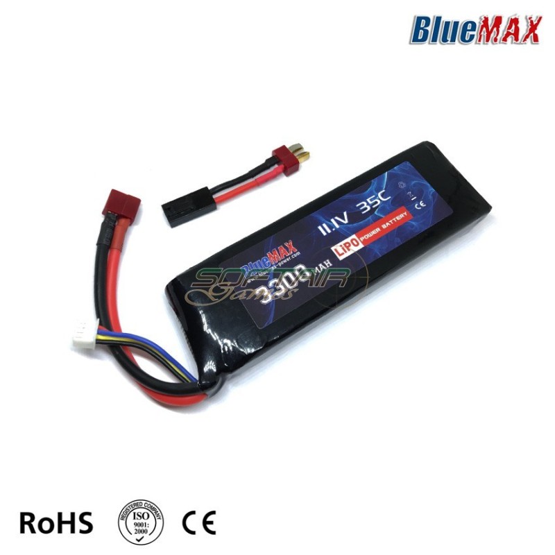 Lipo Battery Mini Tamiya Connector 11.1v X 3300mah 35c Large T