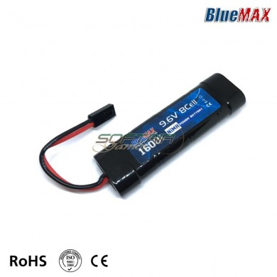 Nimh Battery Mini Tamiya Connector 9.6v X 1600mah Mini Type Bluemax-power® (bmp-9.6x1600-mini)