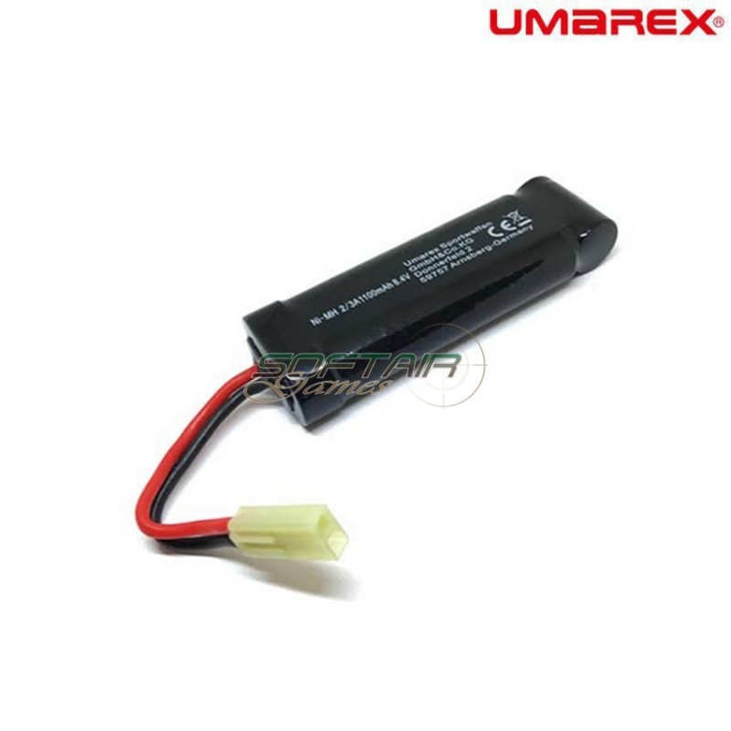 Batteria Nimh Connettore Mini Tamiya 8.4v X 1100mah Mini Type Umarex (um-8.4x1100-mini)