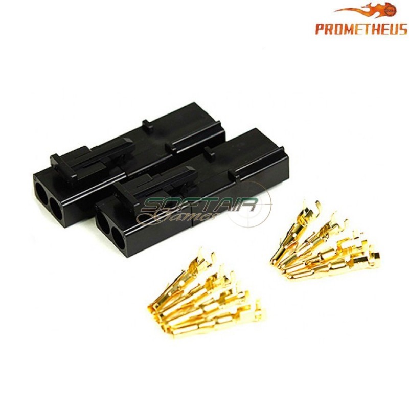 Set 2 Pairs Connectors Eg Gold Large Tamiya Prometheus (pr-580172)