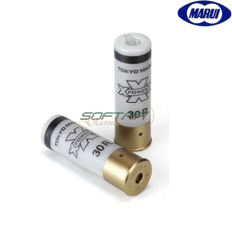 Set 2 Pezzi Shot Shell 30bb Per M3/spas12/m870 White Tokyo Marui (tm-133953)
