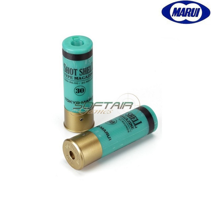 Set 2 Pieces Shot Shell 30bb For M3/spas12/m870 Green Tokyo Marui (tm-133960)