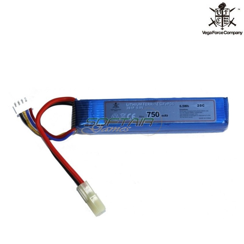 Batteria Life Connettore Mini Tamiya 9.9v X 750mah 20c Stick Type Vfc (vfc-75n20)