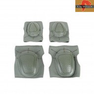 Set Ginocchiere E Gomitiere In Neoprene Foliage Green Big Dragon (bd7062b)